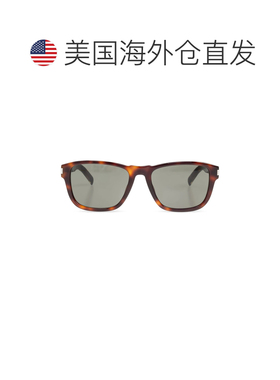自营saint laurent棕色Sl 710方形太阳镜-灰色 美国奥莱直发