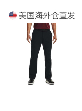 自营Men's Under Armour Matchplay Pants  Black Tapered Leg Fl