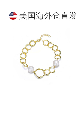自营geneviveSterling Silver 14k Gold Plated with Genuine Fre