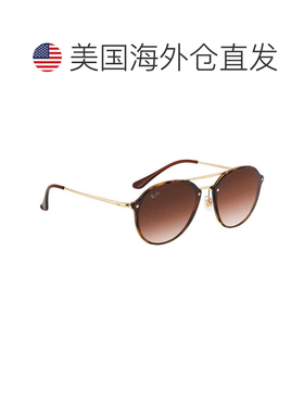 自营ray-banRay Ban Blaze Double Bridge Brown Gradient Round