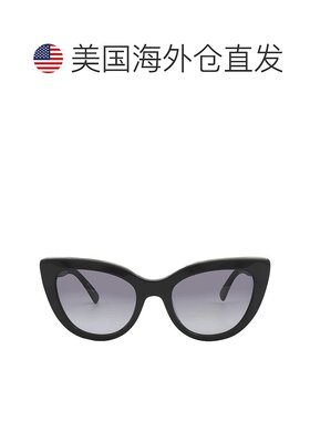 自营Longchamp Grey Cat Eye Ladies Sunglasses LO686S 001 51 -