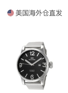自营TW Steel Men's Maverick 48mm Silver Tone Automatic Watch