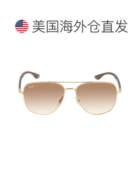 自营ray-banRay Ban浅棕色渐变飞行员男女通用太阳镜RB3683 001/5