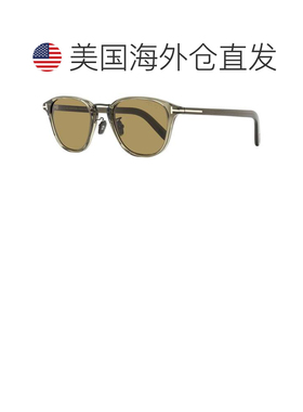 自营Tom Ford Men's Oval Alt Fit Sunglasses TF1049-D 20J Tran