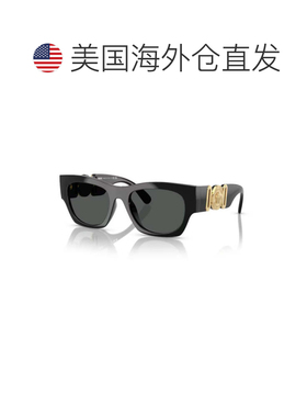 自营versace0ve4479u Rectangular Black Frame Sunglasses - gre