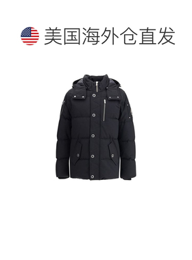 自营Moose Knuckles Goose Down Men's Coat - black 美国奥莱直
