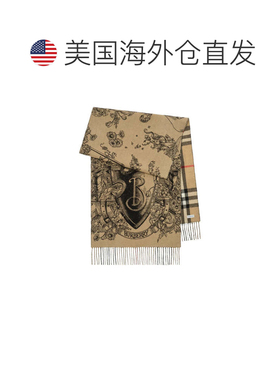 美国直邮BURBERRY-男女通用Mu 210x50蚀刻花园围巾博柏利