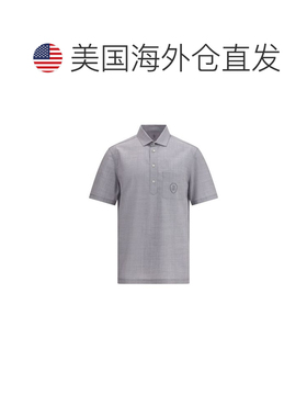 自营Brunello Cucinelli Fleece Wool Polo Men's Shirt - gray