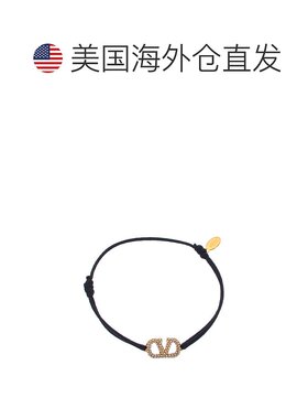 自营 Valentino VLogo 手链 - 黑色 美国奥莱直发华伦天奴