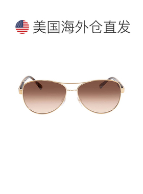 自营Burberry Brown Gradient Pilot Unisex Sunglasses BE3080 1