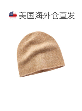 自营amicale cashmereAmicale羊绒镶边针织羊绒镶边羊绒Beanie-