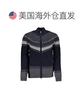 自营Gant Elegant Long Sleeve Zip Cardigan in Men's - blue 美