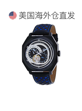 自营Christian Van Sant Men's Machina Black Round 42mm - blac