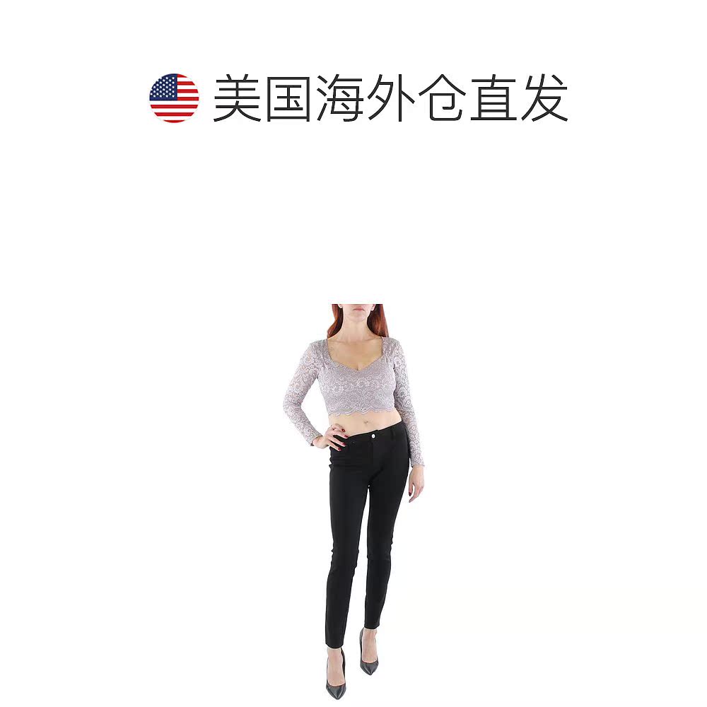 【美国直邮】city studio 女士 衬衫蕾丝 - 图1