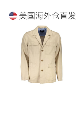 自营Gant Cotton Men's Men's Jacket - beige 美国奥莱直发