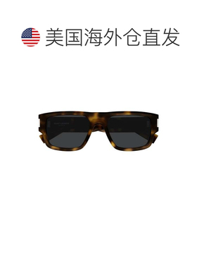 自营saint laurentSl 659 Bold Rectangular Tortoiseshell Sungl