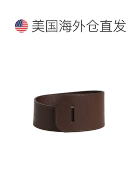 自营GF Ferre Genuine Leather Logo Wide Waist Women Women's B