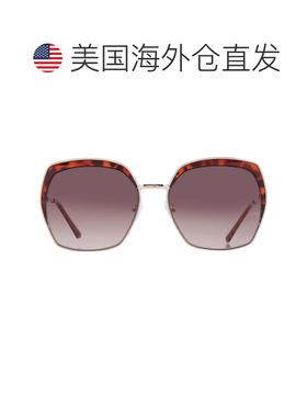 自营Guess Factory Brown Gradient Butterfly Ladies Sunglasses