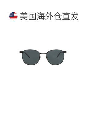 自营saint laurent圆框金属太阳眼镜-黑色水晶黑色 美国奥莱直发