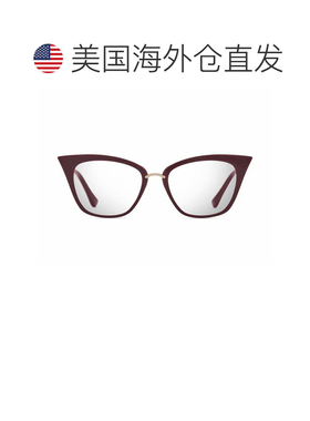 自营dita勃艮第Rebella金色细节猫眼太阳镜-白色 美国奥莱直发