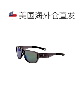 自营 Under Armour男士60mm灰色太阳镜-灰色水晶 美国奥莱直发