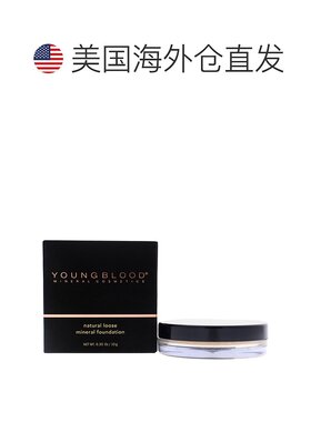 美国直邮Youngblood活力素矿物粉底液黄褐色粉质细腻自然哑光10ml