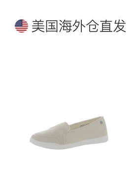 自营Vionic Beach Sneakers Women's Cream Linen Slip-On Comfor