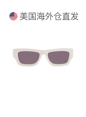 自营Palm Angels灰色方形男女通用太阳镜perio048 0107-白色 美国