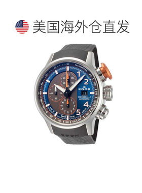 自营Edox Men's Chronorally 45mm Automatic Watch - black 美国