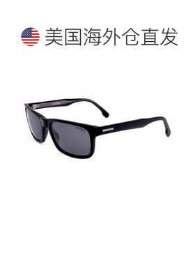 自营Carrera Unisex 57 mm Black Sunglasses - black 美国奥莱直