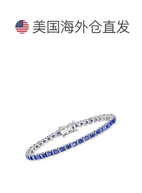 自营 Ross-Simons Sapphire and . Diamond Tennis Bracelet in S