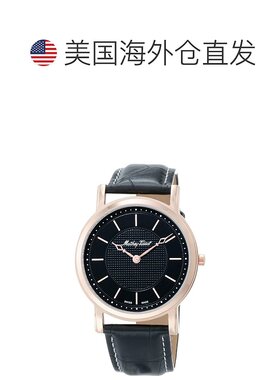 自营Mathey Tissot Men's City Black dial Watch - black 美国奥
