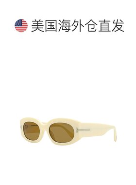 自营Tom Ford女式Cielle太阳镜TF1187 25E象牙色52mm-25E 美国奥