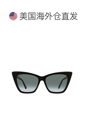 Jimmy Choo 女士猫眼太阳镜 Lucine 8079O 黑色 55 毫米 - 8079o