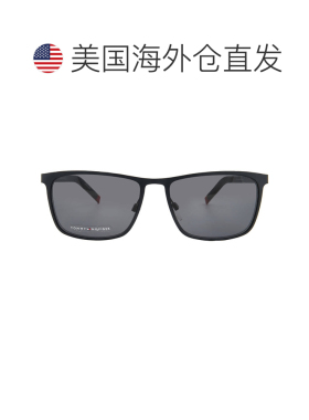 自营Tommy Hilfiger灰色矩形男士太阳镜TH 1716/S 0WIR/IR 57-多