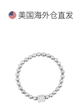 adornia镀银字母立方体弹力手链 - silver-w 【美国奥莱】直发