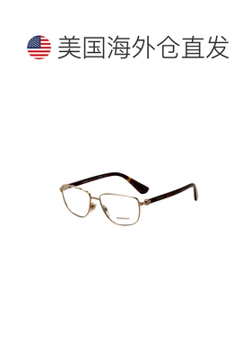 自营Burberry Men's 55mm Light Gold Opticals - light gold 美