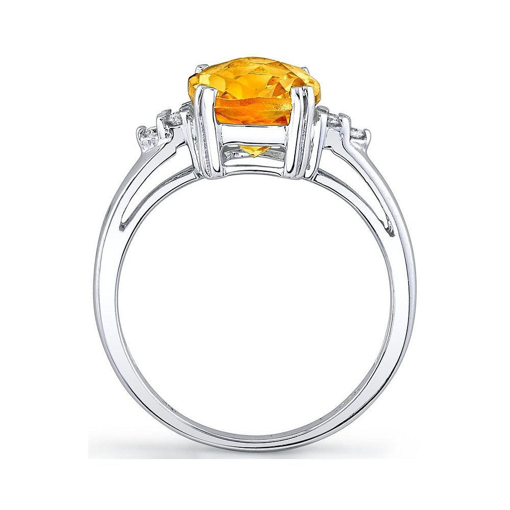 【美国直邮】macy's 通用 戒指纯银爆款设计宝石钻石黄水晶黄宝石 - 图0