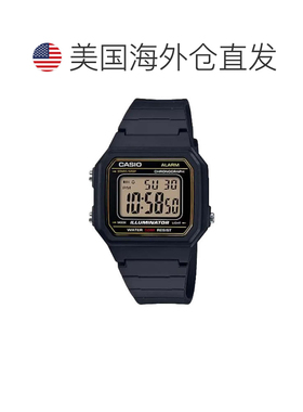 自营Casio Men's Classic Digital Watch with Gold Dial - W-217