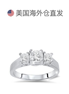 自营 pompeii31 1/4 克拉三石钻石戒指 14K 白金 - 14k 白金 美国