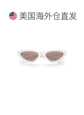 自营miu miu白色0mu B11su猫眼太阳镜-紫色 美国奥莱直发