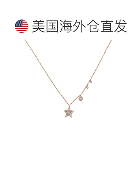 自营sabrina14K Rose Gold Diamond Star Necklace 14K Gold  1/5
