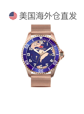 自营Seapro Men's Voyager Blue Round 42mm - blue 美国奥莱直发