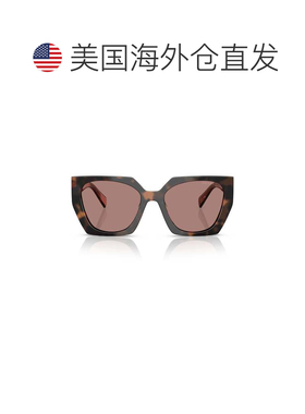 自营prada0pr 15ws Bold Oversized Tortoiseshell Frame Sunglas