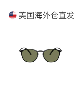 自营giorgio armani0ar8186u Rounded Square Black Nylon Sungla