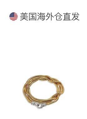 自营 savvy cie jewels镀金双项链 黄色 美国奥莱直发蛇骨链