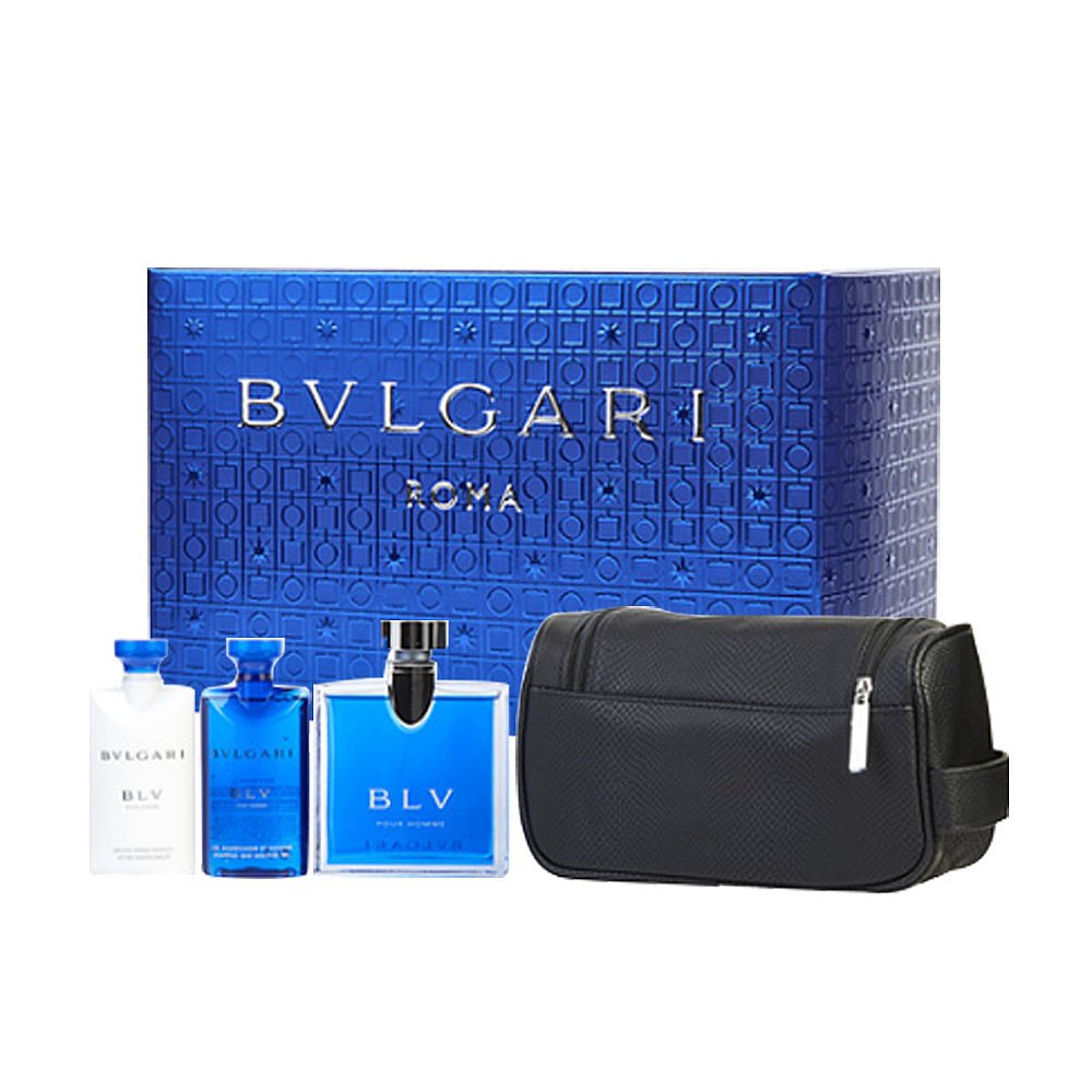 天猫国际美国直购美国直邮宝格丽淡香水100ML须后膏75ml洗发水沐浴露75ML化妆包0