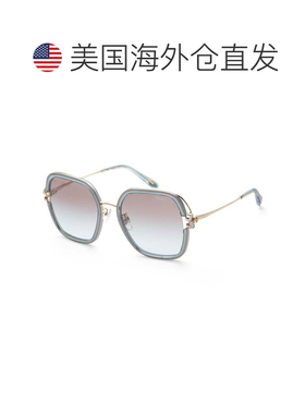 自营Chopard女款57毫米蓝色太阳镜-绿松石色 美国奥莱直发