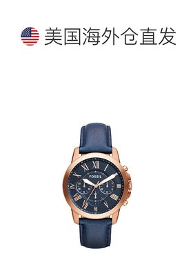 自营Fossil Men's Grant Chronograph, Rose Gold-Tone Stainless
