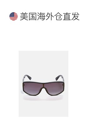 自营guess盾牌三角标志太阳镜-黑色 美国奥莱直发